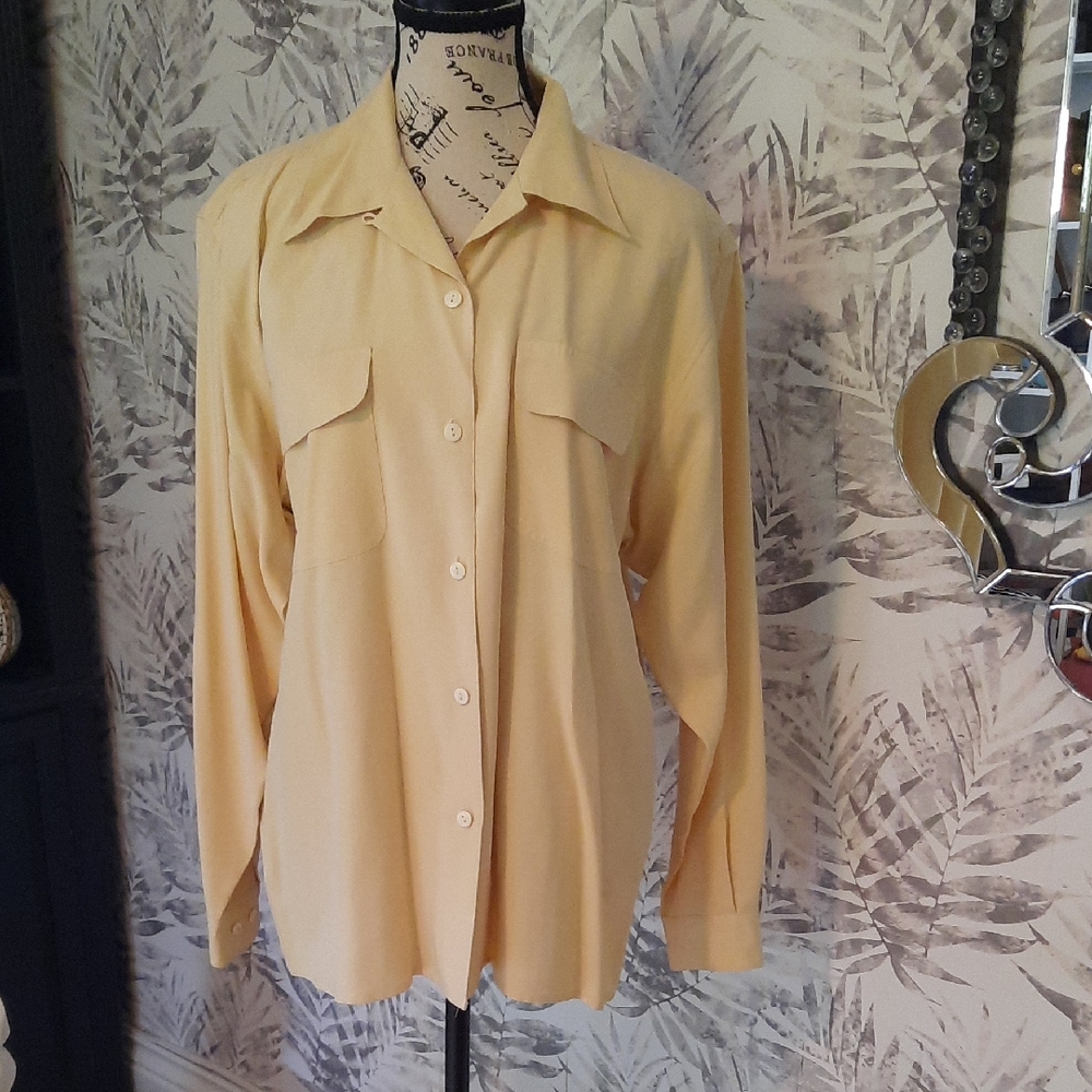 Cream Button-Up Shirt
